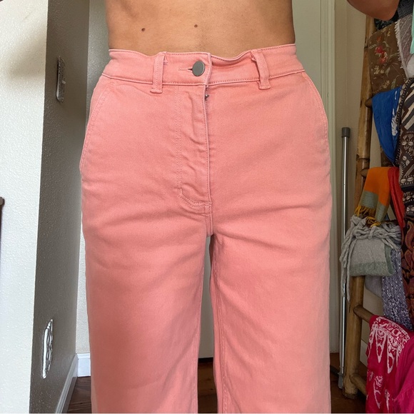 Everlane wide leg pink/orange pants - Picture 2 of 6
